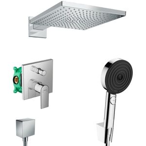 Vernis Raindance Pulsify built-in all in 1 Shower Set with Overhead shower 300 xxl + Performance 3 jets Hand shower - Hansgrohe Vernis Raindance Pulsify built-in all in 1 Shower Set with Overhead shower 300 xxl + Performance 3 jets Hand shower - Hansgrohe