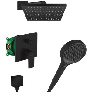 Hansgrohe Vernis Shape Rainfinity All-in-One Shower Set - Black Matte Hansgrohe Vernis Shape Rainfinity All-in-One Shower Set - Black Matte