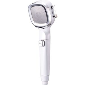 Cyslmuk - High Pressure Chrome Hand Shower with Stop Button Shower Head 3 Jets to Choose from Anti-Limescale with Stop Universal Type Cyslmuk - High Pressure Chrome Hand Shower with Stop Button Shower Head 3 Jets to Choose from Anti-Limescale with Stop Universal Type