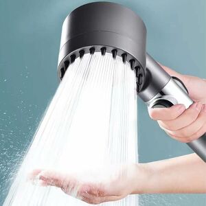 Linghhang - High Pressure Shower Head, Bathroom Shower Head 4 Adjustable Modes, Anti-Limescale Massaging Shower Head with Water Stop, Water Saving Linghhang - High Pressure Shower Head, Bathroom Shower Head 4 Adjustable Modes, Anti-Limescale Massaging Shower Head with Water Stop, Water Saving
