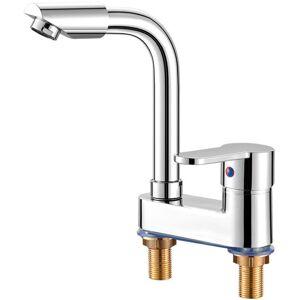 Linghhang - Hole Basin Mixer Hot and Cold Water 2 in 1 Mixer Tap with Hose Linghhang - Hole Basin Mixer Hot and Cold Water 2 in 1 Mixer Tap with Hose