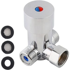 BEIJIYI Hot and Cold Water Valve, Super Practical G1/2 Automatic Hot and Cold Water Mixing Valve, Thermostatic Mixer Temperature Control BEIJIYI Hot and Cold Water Valve, Super Practical G1/2 Automatic Hot and Cold Water Mixing Valve, Thermostatic Mixer Temperature Control