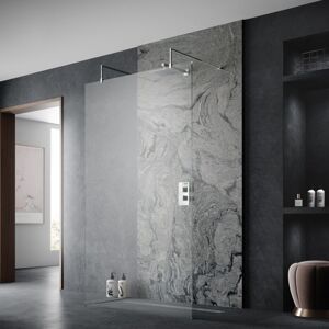 Hudson Reed Wetroom Screen 1400mm Wide with Arms and Feet - 8mm Glass Hudson Reed Wetroom Screen 1400mm Wide with Arms and Feet - 8mm Glass