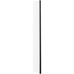 Wet Room Fixed Return Panel with Black Profile 215mm Wide - 8mm Glass - Hudson Reed Wet Room Fixed Return Panel with Black Profile 215mm Wide - 8mm Glass - Hudson Reed