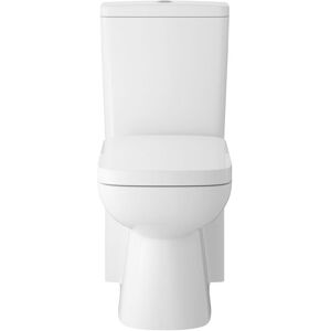 Hudson Reed Arlo Compact Close Coupled Toilet with Push Button Cistern - Soft Close Seat Hudson Reed Arlo Compact Close Coupled Toilet with Push Button Cistern - Soft Close Seat
