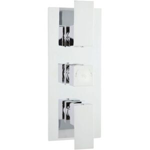 Hudson Reed - Art Concealed Shower Valve Triple Handle - Chrome Hudson Reed - Art Concealed Shower Valve Triple Handle - Chrome