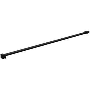 Matt Black 1200mm Flat Shower Screen Support Bar - FIX040 - Hudson Reed Matt Black 1200mm Flat Shower Screen Support Bar - FIX040 - Hudson Reed
