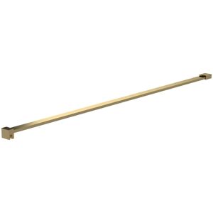 Brushed Brass 1200mm Flat Shower Screen Support Bar - FIX080 - Hudson Reed Brushed Brass 1200mm Flat Shower Screen Support Bar - FIX080 - Hudson Reed