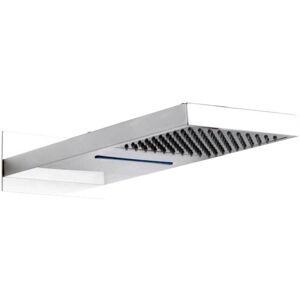 Hudson Reed - Rectangular Fixed Shower Head with Waterfall 500mm x 200mm - Chrome Hudson Reed - Rectangular Fixed Shower Head with Waterfall 500mm x 200mm - Chrome