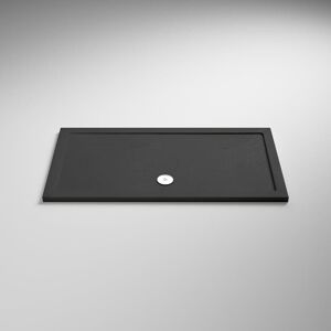 Nuie - Pearlstone Grey Slate Effect Rectangular Shower Tray 1600mm x 760mm Nuie - Pearlstone Grey Slate Effect Rectangular Shower Tray 1600mm x 760mm