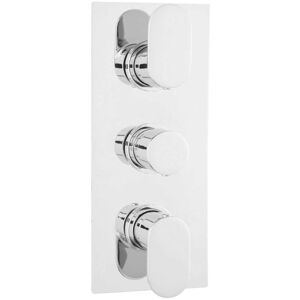 Hudson Reed - Reign Concealed Shower Valve Triple Handle - Chrome Hudson Reed - Reign Concealed Shower Valve Triple Handle - Chrome