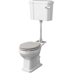 Richmond Mid Level Pan with Lever Cistern and Flush Pipe Kit - Excluding Seat - Hudson Reed Richmond Mid Level Pan with Lever Cistern and Flush Pipe Kit - Excluding Seat - Hudson Reed
