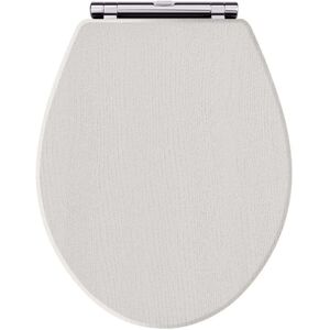 Park Lane - Hudson Reed Richmond Soft Close Toilet Seat Chrome Hinges - Timeless Sand Park Lane - Hudson Reed Richmond Soft Close Toilet Seat Chrome Hinges - Timeless Sand