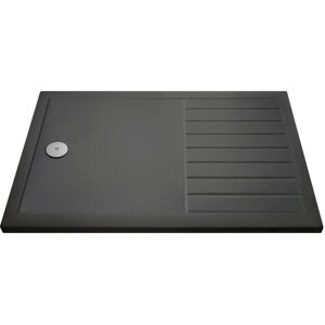 Nuie - Pearlstone Grey Slate Effect Rectangular Walk-In Shower Tray 1700mm x 800mm Nuie - Pearlstone Grey Slate Effect Rectangular Walk-In Shower Tray 1700mm x 800mm