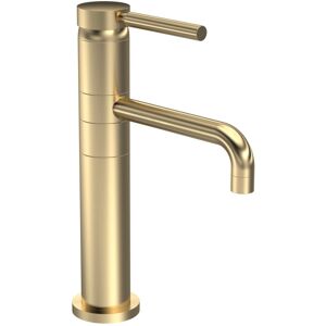 Tec Tall Basin Mixer Tap - Brushed Brass - Hudson Reed Tec Tall Basin Mixer Tap - Brushed Brass - Hudson Reed
