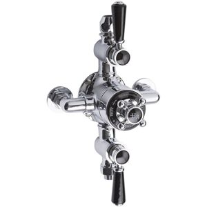 Topaz Black Triple Exposed Shower Valve - Hudson Reed Topaz Black Triple Exposed Shower Valve - Hudson Reed