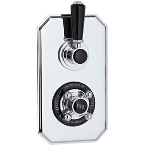 Topaz Black Twin Concealed Shower Valve - Hudson Reed Topaz Black Twin Concealed Shower Valve - Hudson Reed