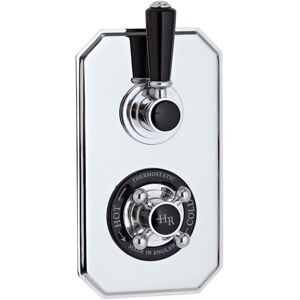 Hudson Reed - Topaz Black Twin Concealed Shower Valve with Diverter Hudson Reed - Topaz Black Twin Concealed Shower Valve with Diverter