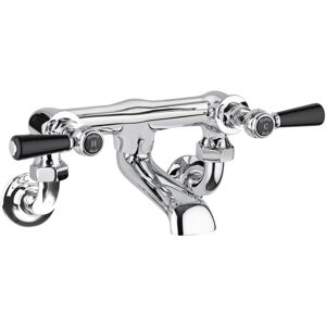 Hudson Reed - Black Topaz Lever Bath Filler Tap Wall Mounted - Chrome Hudson Reed - Black Topaz Lever Bath Filler Tap Wall Mounted - Chrome