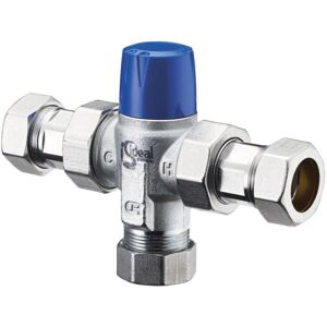 Ideal Standard - Ancillaries Exposed Thermostatic Mixing Valve 22mm - Chrome Ideal Standard - Ancillaries Exposed Thermostatic Mixing Valve 22mm - Chrome