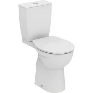 Eurovit+ Close Coupled Raised Height Toilet with 6/4 Litre Cistern - Soft Close Seat - Ideal Standard Eurovit+ Close Coupled Raised Height Toilet with 6/4 Litre Cistern - Soft Close Seat - Ideal Standard