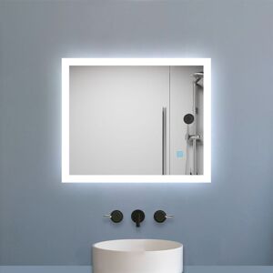 Biubiubath - 600x500mm Bathroom Mirror with led Lights Touch Switch Smart Vanity Mirror Biubiubath - 600x500mm Bathroom Mirror with led Lights Touch Switch Smart Vanity Mirror
