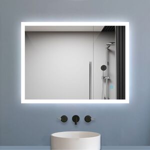 Biubiubath - 1000x600mm Bathroom Mirror with led Lights Touch Switch Smart Vanity Mirror Biubiubath - 1000x600mm Bathroom Mirror with led Lights Touch Switch Smart Vanity Mirror