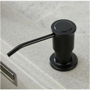 FAUSTINA Built-in Soap Dispenser, Kitchen Sink Soap Dispenser, Integrated Soap Dispenser with 500ml Bottle and 1.0m Extension Set, Top Refill, Black FAUSTINA Built-in Soap Dispenser, Kitchen Sink Soap Dispenser, Integrated Soap Dispenser with 500ml Bottle and 1.0m Extension Set, Top Refill, Black