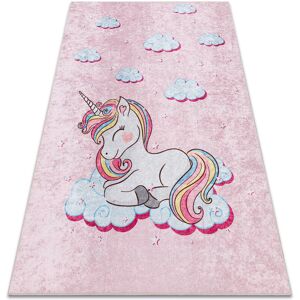 Rugsx - junior 51855.804 washing carpet Unicorn for children anti-slip - pink pink 140x190 cm Rugsx - junior 51855.804 washing carpet Unicorn for children anti-slip - pink pink 140x190 cm