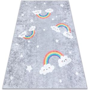 RugsX Junior 52063.801 Rainbow Clouds Anti-slip Carpet RugsX Junior 52063.801 Rainbow Clouds Anti-slip Carpet