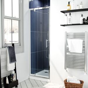 Nes Home - Jupiter 700mm Modern Pivot Shower Door Enclosure Screen Safety Glass Nes Home - Jupiter 700mm Modern Pivot Shower Door Enclosure Screen Safety Glass