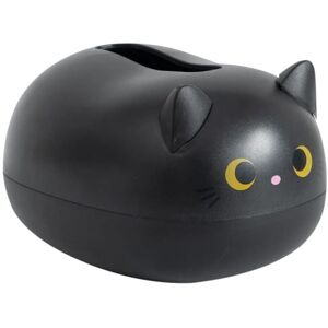 GOTRAYS Kawaii Cat Tissue Box Kitchen Napkin Storage Box Toilet Paper Container Office Toilet Paper Holder Nordic Style Home,Black GOTRAYS Kawaii Cat Tissue Box Kitchen Napkin Storage Box Toilet Paper Container Office Toilet Paper Holder Nordic Style Home,Black