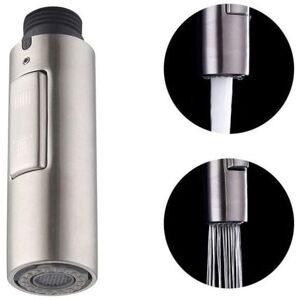 Aiperq - Kitchen Faucet Replacement Nozzle Handheld Shower Universal Pull Out Faucet Head G1/2 Brushed SUS304 Stainless Steel PFS200-BS Aiperq - Kitchen Faucet Replacement Nozzle Handheld Shower Universal Pull Out Faucet Head G1/2 Brushed SUS304 Stainless Steel PFS200-BS