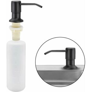 Csparkv - Kitchen Sink Soap Dispenser, 350ML Stainless Steel Kitchen Built-in Detergent Dispenser, Refillable Soap Dispenser with 360° Rotating Pump Csparkv - Kitchen Sink Soap Dispenser, 350ML Stainless Steel Kitchen Built-in Detergent Dispenser, Refillable Soap Dispenser with 360° Rotating Pump