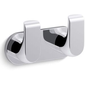MIRA Kohler Avid Wall Mounted Double Robe Dressing Gown Towel Hook Polished Chrome MIRA Kohler Avid Wall Mounted Double Robe Dressing Gown Towel Hook Polished Chrome