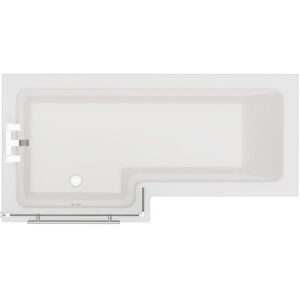 Wholesale Domestic - Loire 1700mm Left Hand l Shaped Shower Bath with Towel Rail Bath Screen and Front Bath Panel Wholesale Domestic - Loire 1700mm Left Hand l Shaped Shower Bath with Towel Rail Bath Screen and Front Bath Panel