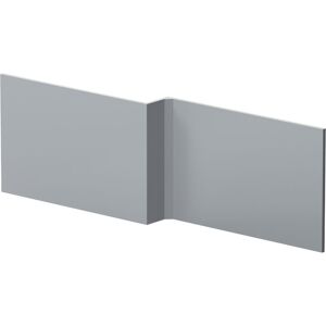 BALTERLEY 1700mm L Shape Square Reversible Bath Front Panel - Satin Grey BALTERLEY 1700mm L Shape Square Reversible Bath Front Panel - Satin Grey