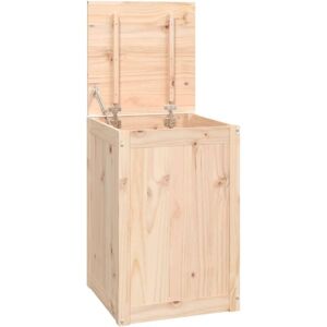 VidaXL Solid Wood Pine Laundry Box - Rustic Storage Solution VidaXL Solid Wood Pine Laundry Box - Rustic Storage Solution