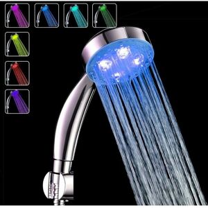 VOLAVO LED Color Changing Shower Head, 7 Color Handheld LED Shower Head Bathroom Shower Head, LED High Pressure Water Saving Shower Head Sprayer VOLAVO LED Color Changing Shower Head, 7 Color Handheld LED Shower Head Bathroom Shower Head, LED High Pressure Water Saving Shower Head Sprayer