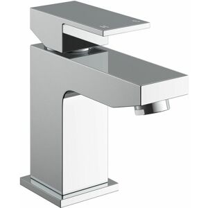 Nes Home - Aldo Modern Chrome Basin Mixer Tap & Waste Nes Home - Aldo Modern Chrome Basin Mixer Tap & Waste