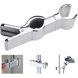 BEIJIYI Lift Up Shower Holder, Replaceable Hand Shower Holder, Adjustable Chrome Shower Head Holder, Suitable for Bathroom with Bathtub (Silver 22-25mm) BEIJIYI Lift Up Shower Holder, Replaceable Hand Shower Holder, Adjustable Chrome Shower Head Holder, Suitable for Bathroom with Bathtub (Silver 22-25mm)