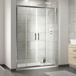 LUXURA Hudson Reed Pacific Double Sliding Shower Door 1700mm Wide - 6mm Glass LUXURA Hudson Reed Pacific Double Sliding Shower Door 1700mm Wide - 6mm Glass