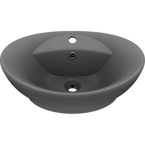 vidaXL Luxury Oval Ceramic Bathroom Sink - Bathroom Sink vidaXL Luxury Oval Ceramic Bathroom Sink - Bathroom Sink