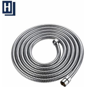 DEWDAT M shower hose with double twist protection. High-quality shower hose, stainless steel pipe, twist-proof, extremely flexible, 1/2 inch chrome DEWDAT M shower hose with double twist protection. High-quality shower hose, stainless steel pipe, twist-proof, extremely flexible, 1/2 inch chrome