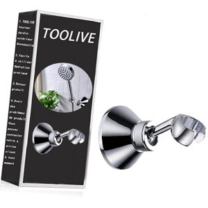 Deckon - Adjustable abs Replacement Hand Shower Rail Head Slider Clamp Holder Bracket, Chrome Plated Deckon - Adjustable abs Replacement Hand Shower Rail Head Slider Clamp Holder Bracket, Chrome Plated