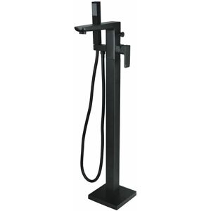 Nes Home - Brayton Square Freestanding Bath Shower Mixer Tap Matte Black Nes Home - Brayton Square Freestanding Bath Shower Mixer Tap Matte Black