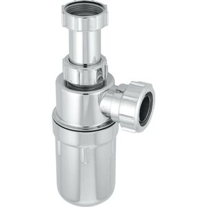 Mcalpine - C10AR-CP 75mm Water Seal Chrome Plated Plastic Resealing Adjustable Inlet Bottle Trap with Multifit Outlet 1½' Mcalpine - C10AR-CP 75mm Water Seal Chrome Plated Plastic Resealing Adjustable Inlet Bottle Trap with Multifit Outlet 1½'