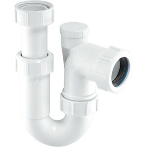 Mcalpine - SR10V 1¼' x 75mm Water Seal Running Tubular Swivel 'p' Trap with Anti-Syphon Valve. (Silentrap) Mcalpine - SR10V 1¼' x 75mm Water Seal Running Tubular Swivel 'p' Trap with Anti-Syphon Valve. (Silentrap)