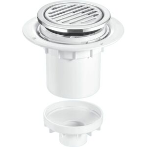 Mcalpine - TSG2-R125SS 75mm Water Seal Trapped Gully, Tile/Grating with removable Grid, 110mm Vertical Outlet and 110mm x 2' Reducer Mcalpine - TSG2-R125SS 75mm Water Seal Trapped Gully, Tile/Grating with removable Grid, 110mm Vertical Outlet and 110mm x 2' Reducer