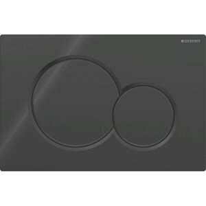 COOCHEER Geberit Sigma01 flush plate for dual flush: Jet black RAL 9005 (115.770.DW.5) COOCHEER Geberit Sigma01 flush plate for dual flush: Jet black RAL 9005 (115.770.DW.5)